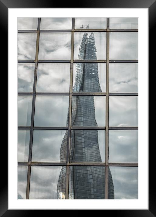 Shard Reflections #2 Framed Mounted Print by Paul Andrews