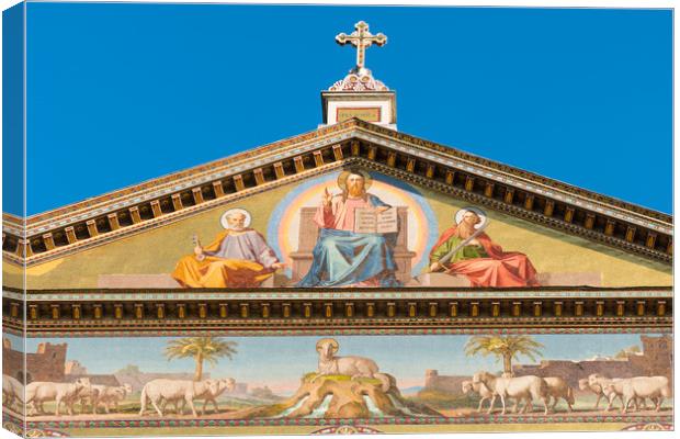 Basilica di san paolo fuori le mura Canvas Print by Andrew Michael