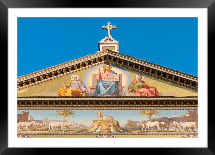 Basilica di san paolo fuori le mura Framed Mounted Print by Andrew Michael