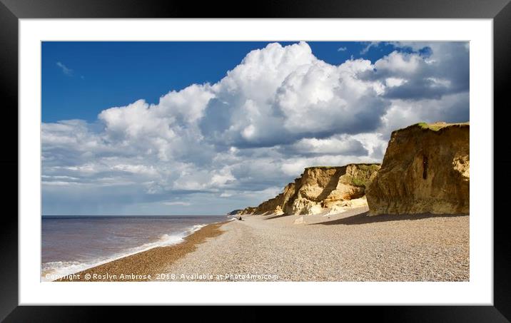 Weybourne Beach Norfolk Framed Mounted Print by Ros Ambrose