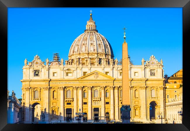 Papal Basilica of Saint Peter Framed Print by Andrew Michael