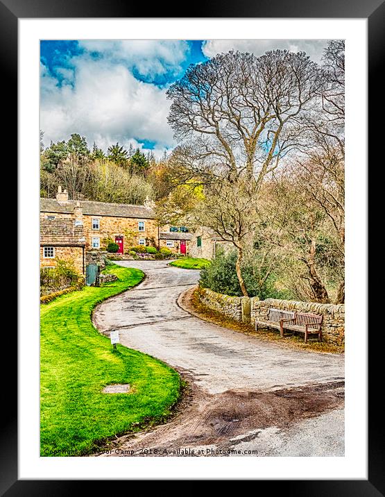 The Winding Road Framed Mounted Print by Trevor Camp