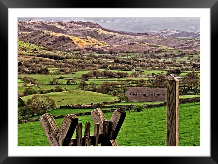 Lake District Landscape Framed Mounted Print by Martyn Arnold