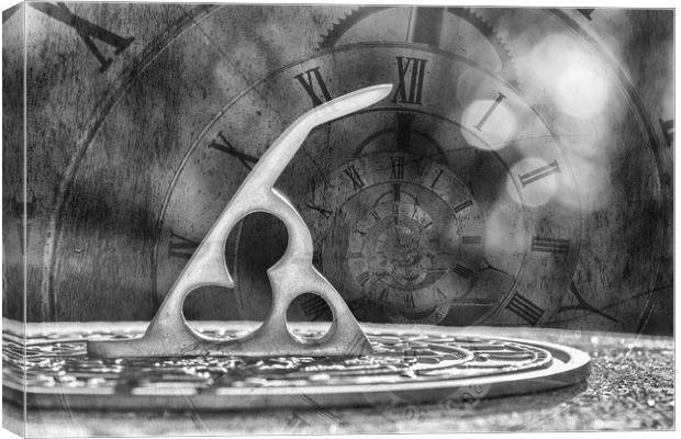 Two Timing Monochrome Canvas Print by Steve Purnell