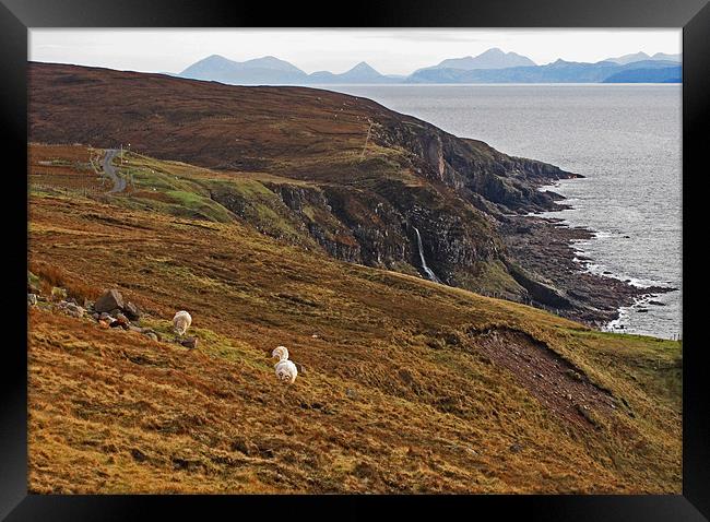 Cuillin View to the Isle of Skye Framed Print by Jacqi Elmslie