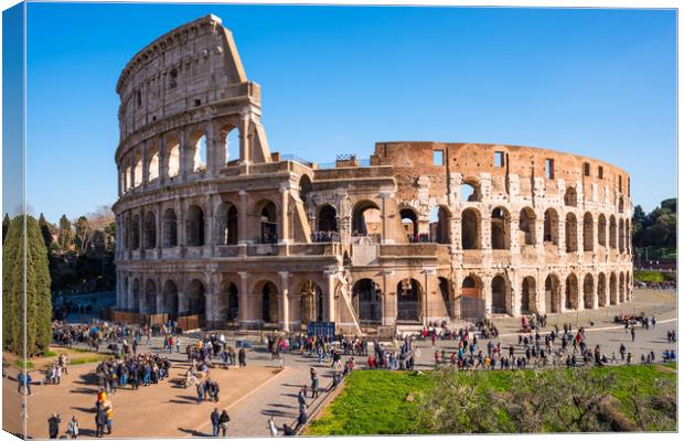 The Colosseum Canvas Print by Andrew Michael