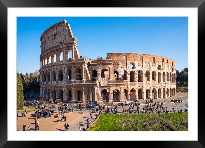 The Colosseum Framed Mounted Print by Andrew Michael