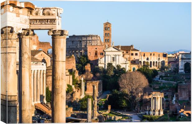 Ancient Rome city skyline Canvas Print by Andrew Michael