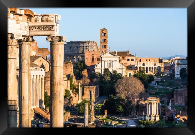 Ancient Rome city skyline Framed Print by Andrew Michael