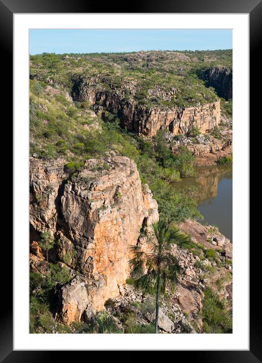 Katherine Gorge Framed Mounted Print by Andrew Michael