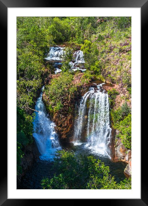 Florence Falls Framed Mounted Print by Andrew Michael