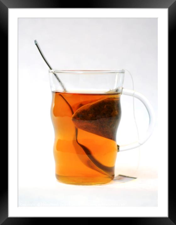 Glass cup of tea Framed Mounted Print by PhotoStock Israel