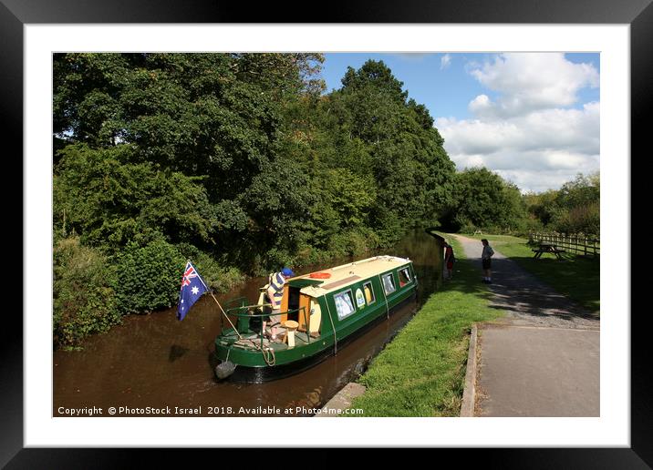UK, Wales, Powys, Brecon canal  Framed Mounted Print by PhotoStock Israel