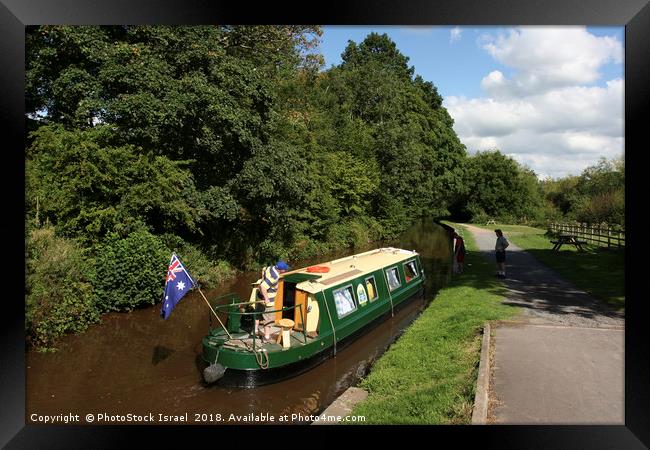 UK, Wales, Powys, Brecon canal  Framed Print by PhotoStock Israel
