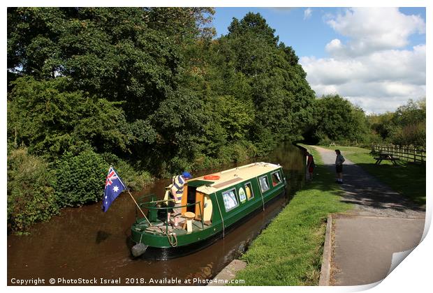 UK, Wales, Powys, Brecon canal  Print by PhotoStock Israel