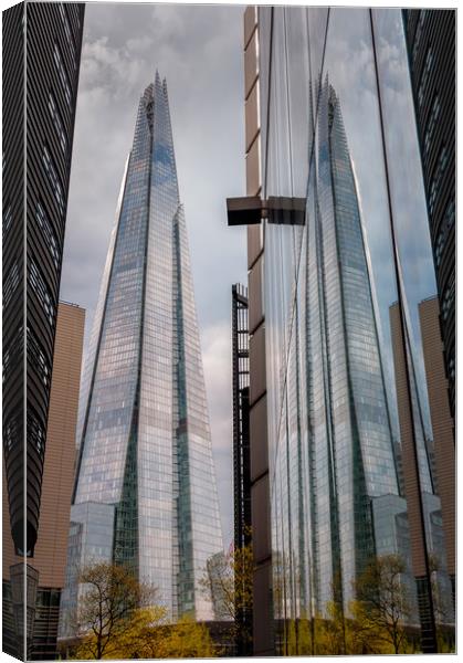 Shard Reflections Canvas Print by Paul Andrews