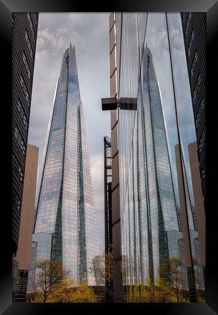 Shard Reflections Framed Print by Paul Andrews