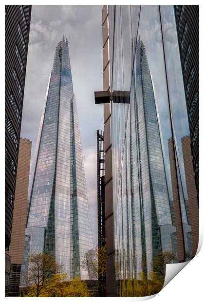 Shard Reflections Print by Paul Andrews