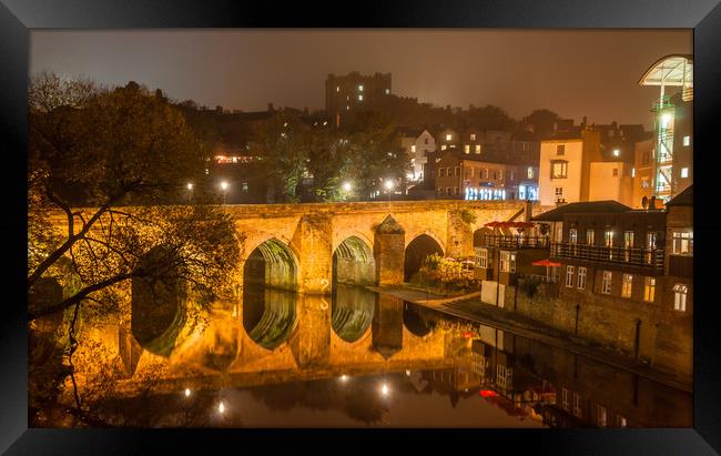 Photo's of Durham - Elvet Bridge Framed Print by Naylor's Photography