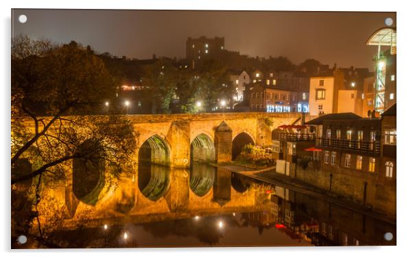 Photo's of Durham - Elvet Bridge Acrylic by Naylor's Photography