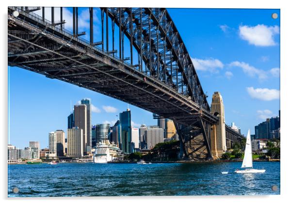 Sydney Harbour Bridge Acrylic by Andrew Michael
