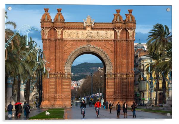 Barcelona arch Acrylic by Andrew Michael