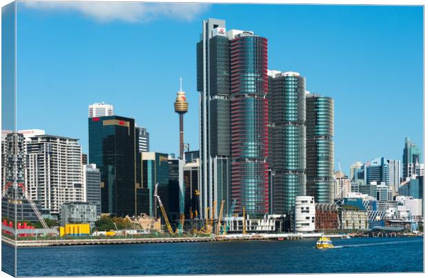 The towers of Barangaroo South Canvas Print by Andrew Michael