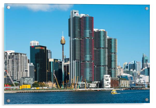 The towers of Barangaroo South Acrylic by Andrew Michael