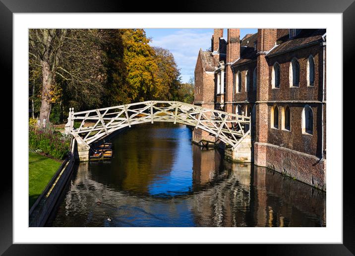 Mathematical bridge Framed Mounted Print by Andrew Michael