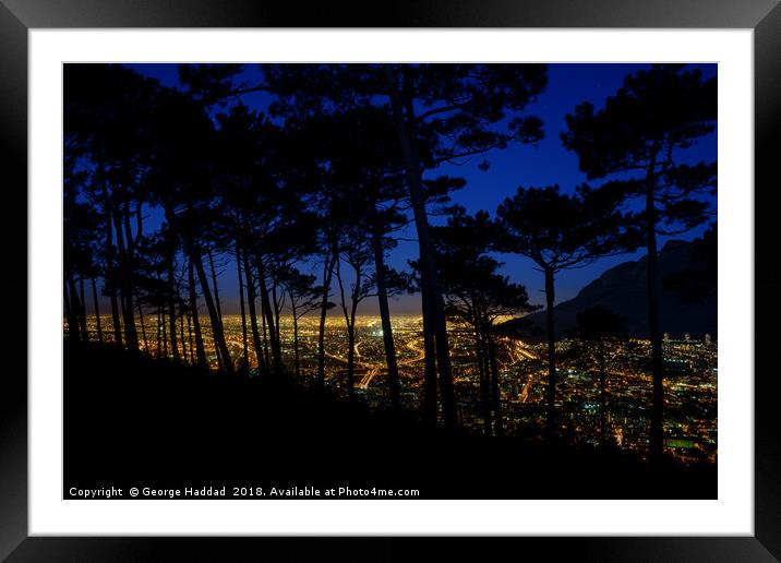 Behind The City. Framed Mounted Print by George Haddad