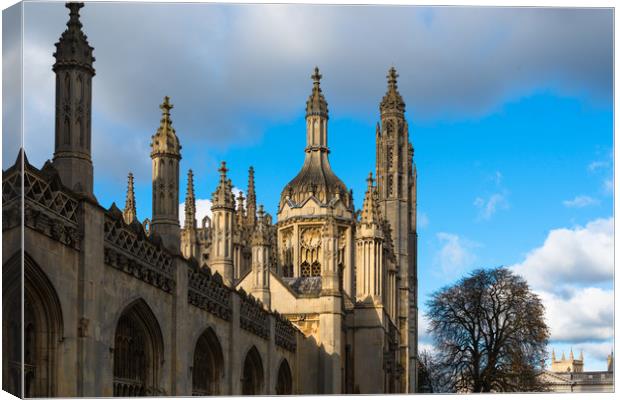 Kings College Main gatehouse  Canvas Print by Andrew Michael