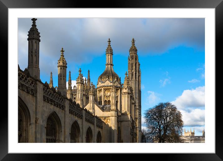 Kings College Main gatehouse  Framed Mounted Print by Andrew Michael