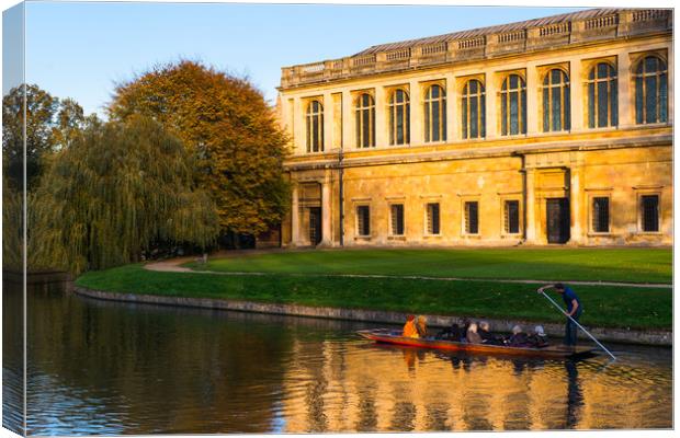 Wren Library at sunset Canvas Print by Andrew Michael