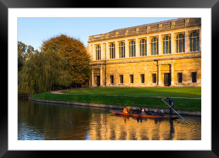 Wren Library at sunset Framed Mounted Print by Andrew Michael