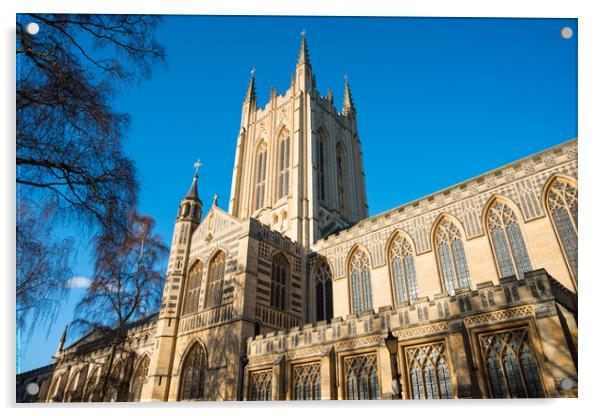 St Edmundsbury Cathedral Acrylic by Andrew Michael