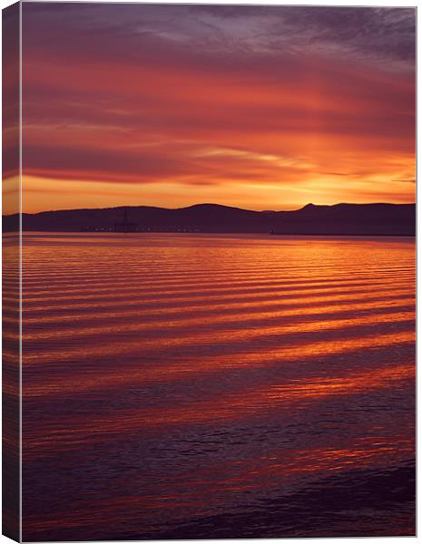 Red Sky at Night Canvas Print by james sanderson