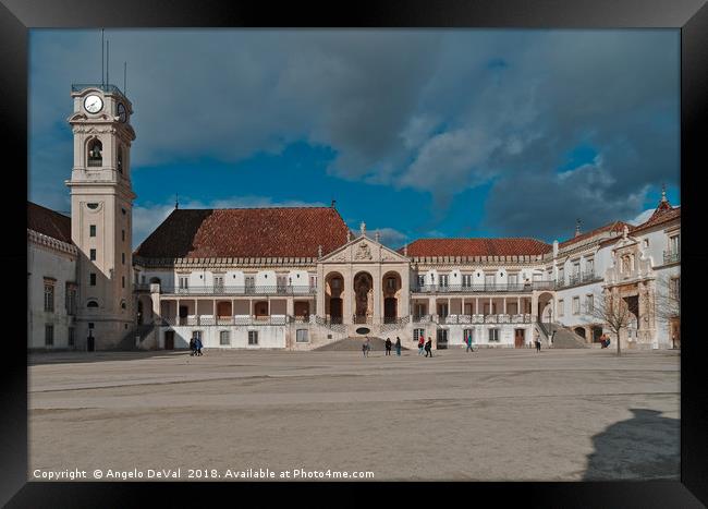 Coimbra University in Portugal Framed Print by Angelo DeVal