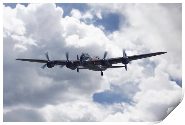 BBMF Avro Lancaster Bomber Print by J Biggadike