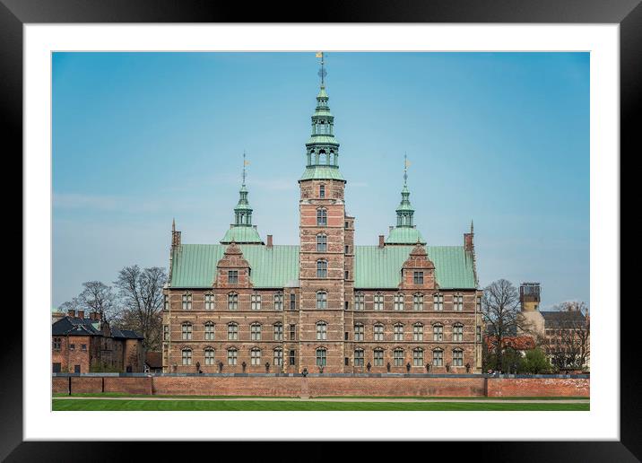 Copenhagen Rosenborg Castle Back Facade Framed Mounted Print by Antony McAulay
