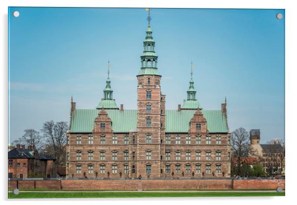 Copenhagen Rosenborg Castle Back Facade Acrylic by Antony McAulay