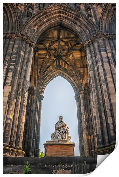 Edinburgh Sir Walter Scott Monument Print by Antony McAulay