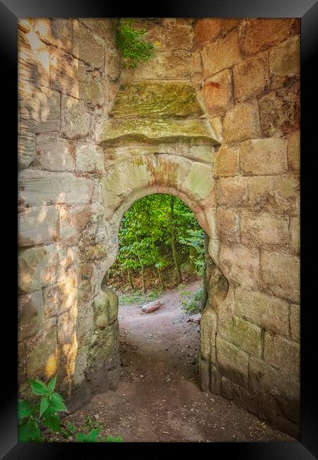Rosslyn Castle Forest Entry Framed Print by Antony McAulay