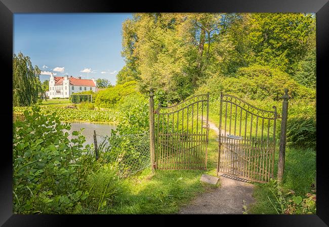 Wanas Castle Secret Gate Framed Print by Antony McAulay