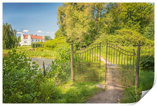 Wanas Castle Secret Gate Print by Antony McAulay