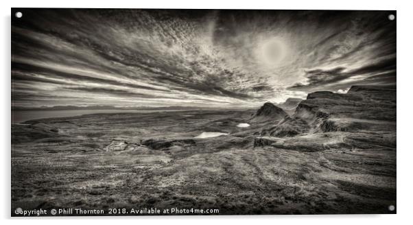 The Trotternish Ridge No. 3 Acrylic by Phill Thornton