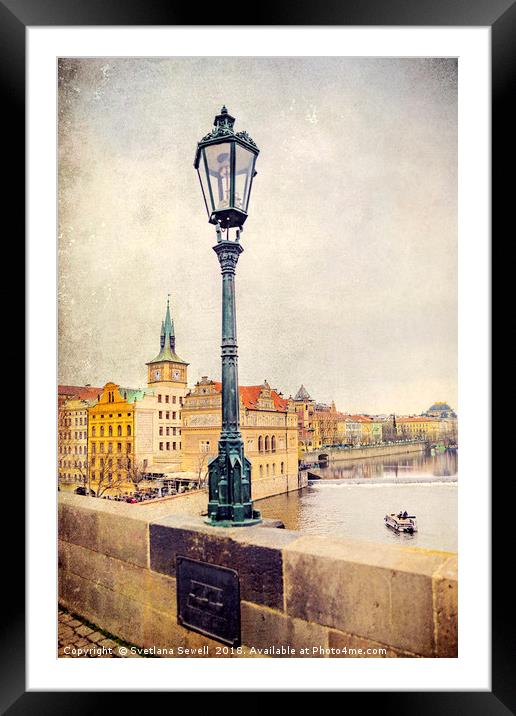 View from Charles Bridge Framed Mounted Print by Svetlana Sewell