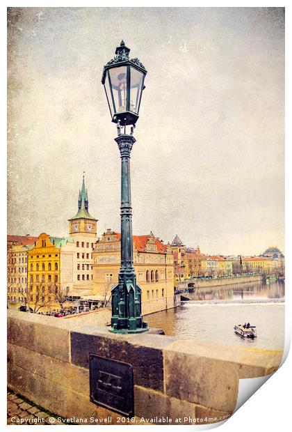 View from Charles Bridge Print by Svetlana Sewell