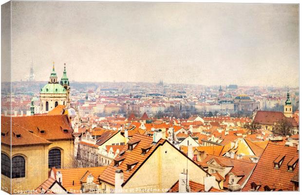 Roofs of Prague Canvas Print by Svetlana Sewell