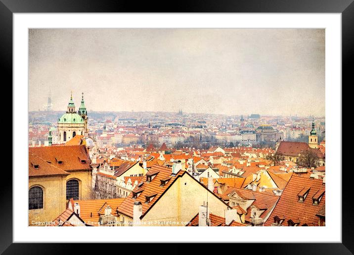 Roofs of Prague Framed Mounted Print by Svetlana Sewell