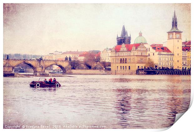 Vltava Ride Print by Svetlana Sewell